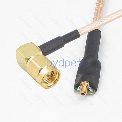 CRC9 CRC-9 female pin to SMA male right angle RF Coax Jumper RG316 Pigtail cable - Image 1 of 4