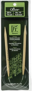Takumi Bamboo Circular 29-Inch Knitting Needles, Size 10 - Picture 1 of 12
