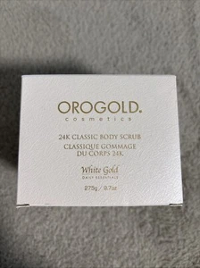 Orogold Cosmetics 24K Classic Body Scrub Classique Gommage White Gold 9.7 Oz New - Picture 1 of 8