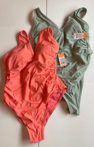 Lot of 2 NEW KONA SOL Womens One-Piece Swimsuits - Size 16W NWT FREE SHIP - Picture 1 of 1
