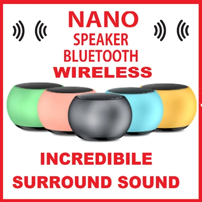 MINI CASSA WIFI AMPLIFICATA BLUETOOTH STEREO PER PC SMARTPHONE TABLET IPHONE MP3