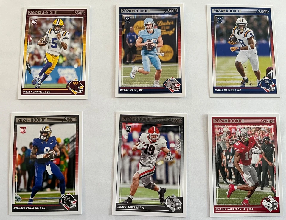 2024 Score Football Rookies 301-400 You Pick Complete Your Set PLEASE READ - Image 1 of 1