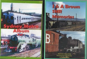 TRAIN PICTURES - 2 DVD COMBO SYDNEY METRO ALBUM & J and A BROWN SMR MEMORIES - Picture 1 of 1