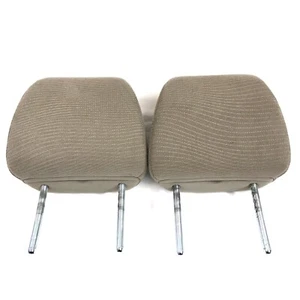 2011-17 Honda Odyssey Rear Seat Headrests BEIGE Tan (2) OEM Cloth 2nd Row Back - Picture 1 of 3