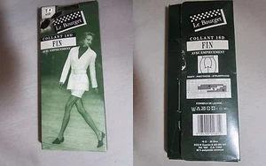 Collant Le Bourget Con Inserto Sottile Nero Vintage 18 Denari Taglia 4 - Imagen 1 de 1