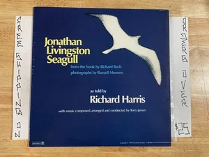 JONATHAN LIVINGSTON SEAGULL RICHARD HARRIS AUDIOBOOK RICHARD BACH LP - Picture 1 of 3