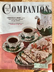Womans Home Companion Magazine Jan 1953 Christian Dior What Fashion Tells You - Picture 1 of 8