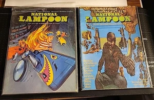 National Lampoon Magazine Lot (2) 1973 November Sports Cover & 1972 October  - Bild 1 von 6