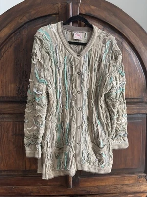 Coogi Cuggi vintage knit sweater Cardigan Australia size Medium - Image 1 of 4