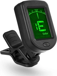 Clip-On Gitarren-Tuner für Gitarre Bass Ukulele Violine Banjo 1er-Pack - Bild 1 von 3