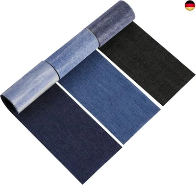 YOOSSO 3 Rollen Jean Flicken zum Aufbügeln, 8 * 50cm Reparatur Patches Kleidung