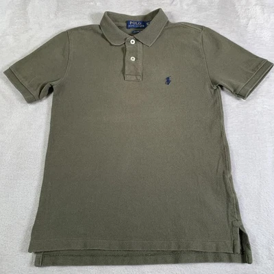 Polo Ralph Lauren Polo Shirt Boys Small 8 Olive Classic Fit Embroidered Pony - Image 1 of 4