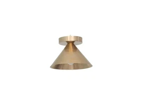 Mid Century Modern Raw Brass 1 Light Shade Ceiling Flush mount Sputnik light - Picture 1 of 4