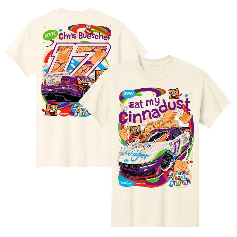 LO ÚLTIMO NUEVO Camiseta Chris Buescher Cinnamon Toast Crunch Car Todas las Tallas Foto 1 de 4