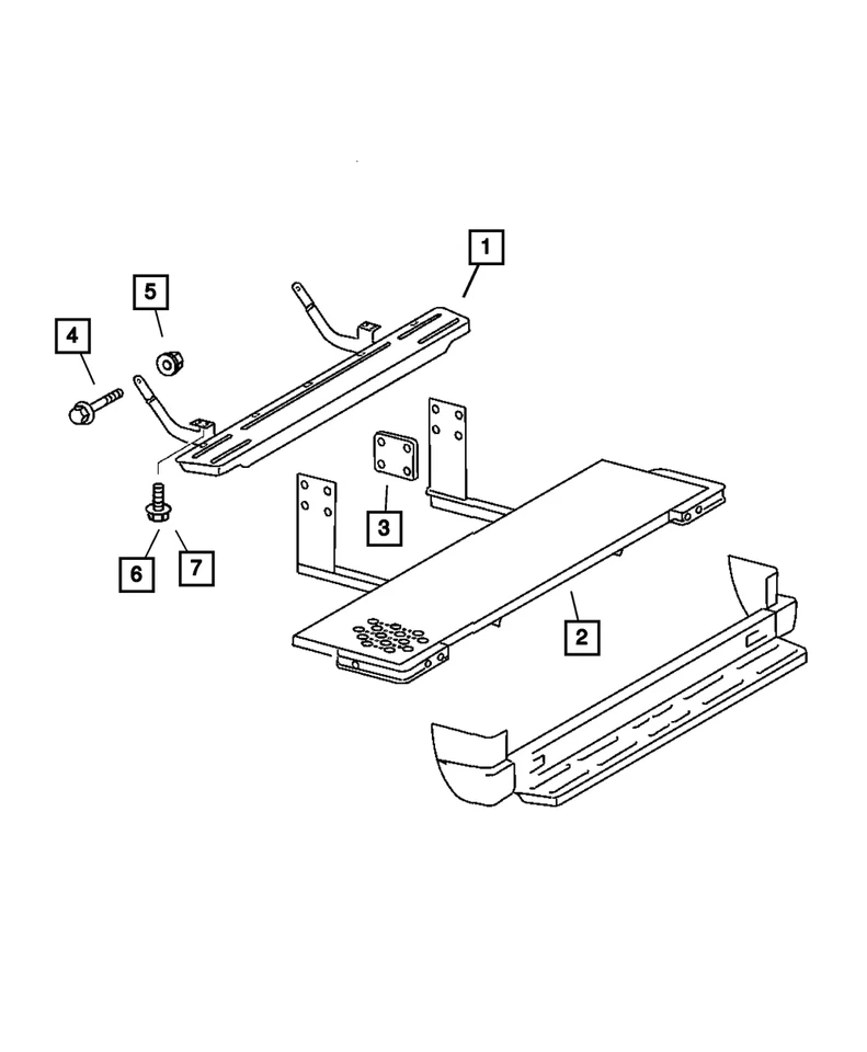 Parachoques de paso Mopar original 5120038AA Foto 1 de 1