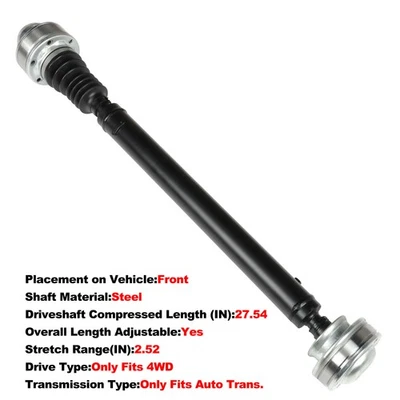 Eje de transmisión para Jeep Liberty 2002-2007 3,7 L V6 automático delantero 65-9324 Foto 1 de 4