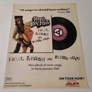 Anuncio álbum Reel Big Fish "Fame Fortune And Fornication" - Imagen 1 de 1