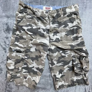 Levis Cargo Shorts Mens 18 Regular 29 Waist Camouflage Military Workwear Casual - Picture 1 of 8