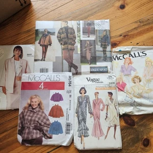 5 Vintage Sewing Patterns Vogue McCall's MCM 7669 3560 M5764 6367 1213 Women's - Picture 1 of 7