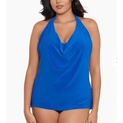Magicsuit AZURE Azul Sophie Con Aros Halter Top Corbata Tankini Top Talla Grande EE. UU. 16 Foto 1 de 4