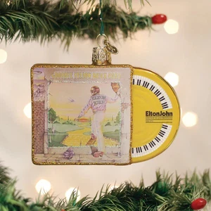 Old World Christmas Elton John Yellow Brick Road Glass Ornament - Picture 1 of 5