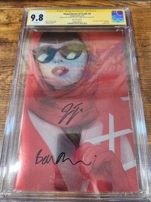 Department of Truth #9 CGCSS 9.8 2x signed Ben Oliver & James Tynion Virgin Foil - Image 1 of 3