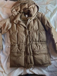 Vintage 1970s/1980s Eddie Bauer Goose Down Puffer Parka Jacket Tan Men's - Picture 1 of 8