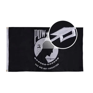 Pow Flagge 3 x 5 Fuß Outdoor bestickt Pow Mia Flagge doppelseitig strapazierfähig Sie... - Bild 1 von 7