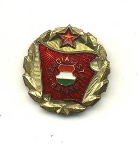 broche - szocialista brigad - hongrie - bon etat  - Imagen 1 de 1