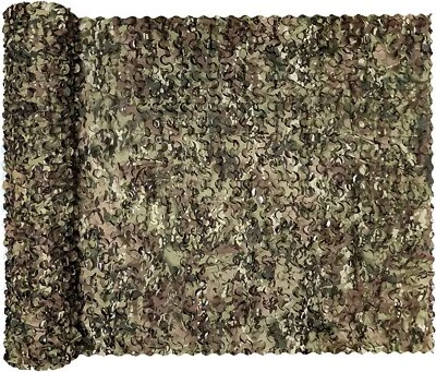 Camo Netting,Camouflage Net,Bulk Roll,Quiet Mesh Net,Blind for Hunting,Car Cover - Image 1 of 4