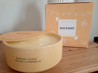 NEU * AVA&MAY* ITALIEN CITRONELLA Garden Lights Duftkerze - 450 g * 30 Std. - Bild 1 von 2