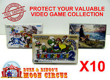 10X NINTENDO JAPAN GAME BOY ADVANCE CIB GAME - CLEAR PROTECTIVE BOX PROTECTORS 