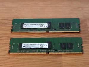 8GB DDR4 | 2x 4GB PC4-17000 DDR4-2133P 1Rx8 ECC Memory | Micron MTA9ASF51272PZ - Picture 1 of 3