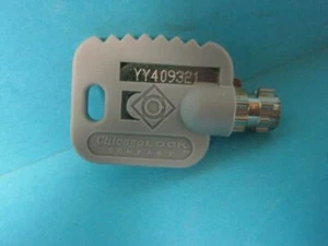 Chicago Lock System64 ACE Tubular Cylinder Vending Store Toolbox KEY YY409321 - Picture 1 of 5