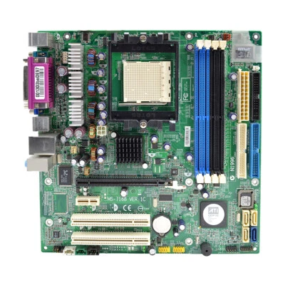 Placa Madre MSI MS-7168 Zócalo 939 DDR Pcie SATA VGA Ati Radeon RS480 - Imagen 1 de 3