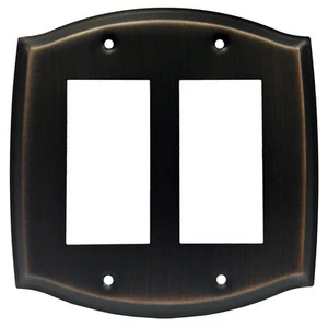 Oil Rubbed Bronze Double Decora GFI Switch Wall Plate - Picture 1 of 1