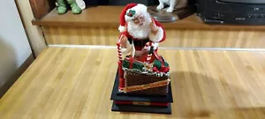 Holiday Creations Musical Santa Clause,1993,lights,works great,no box! - Picture 1 of 8