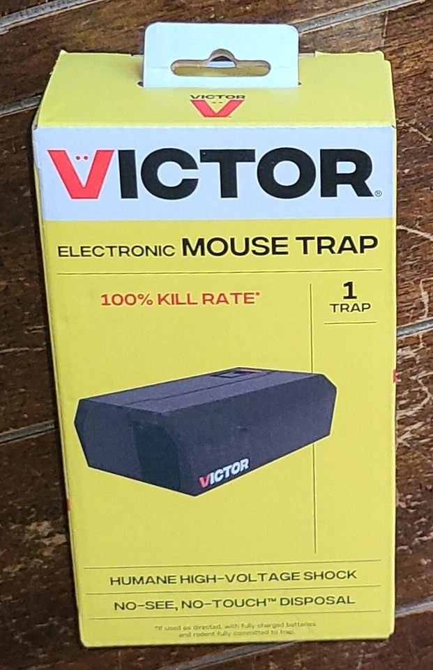 VICTOR Electronic Mouse Trap w/No See No Touch Disposal #M250B