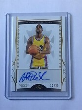 2022-23 LEAF TRINITY MAGIC JOHNSON  AUTO AUTOGRAPH #12/35 #BA-MJ1 HOF LAKERS