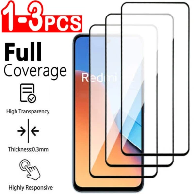 For Xiaomi Redmi Note 14 13 12 11 10 9 Pro FULL Tempered Glass Screen Protector - Bild 1 von 4