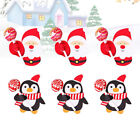 Christmas Lollipop Cards Santa Penguin Candy Holder 62pcs
