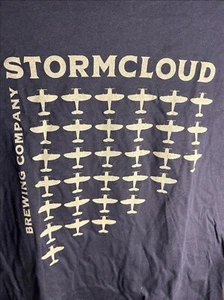 Stormcloud Brewing Company schwarzes Flugzeuge Militärhemd Herren Größe Medium " - Bild 1 von 4