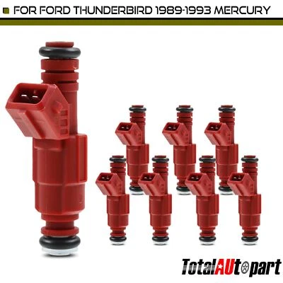 8x Inyector de combustible para Ford Thunderbird 1989-1993 Mercury Cougar V6 3,8 L gasolina Foto 1 de 4