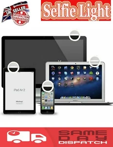 Selfie wiederaufladbare Ringleuchte LED Flash Clip Kamera für Handys Laptops Tablets - Bild 1 von 12
