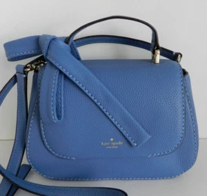 Kate Spade Lawell Lane Winny Leder Schleife Crossbody Schultertasche Handtasche Tile Blau - Bild 1 von 11