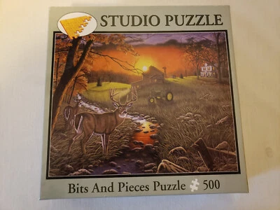 Rompecabezas 500 piezas 16 x 20 "Steppin' Out" brocas y piezas de ciervo #44732 completo Foto 1 de 4