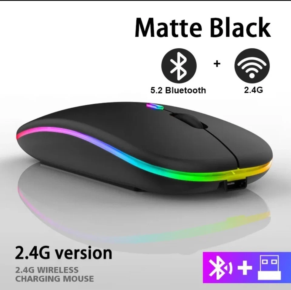 KBCASE Mouse for iPad, Wireless USB C Bluetooth LED Mouse, Type C... - Image 1 of 4