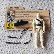 Vintage GI Joe Figure 1984 Storm Shadow Complete With File Card