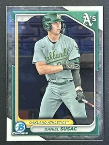 DANIEL SUSAC 2024 Bowman Chrome Prospect #BCP-42 Oakland Athletics - Picture 1 of 2