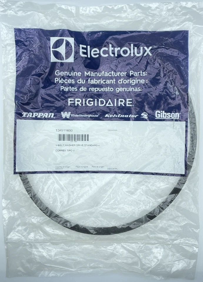 Frigidaire 134511600 Washer Drive Belt Genuine OEM Part